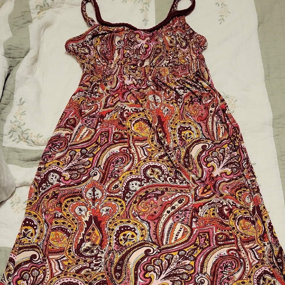 Faded Glory Multicolor Paisley Maxi Dress